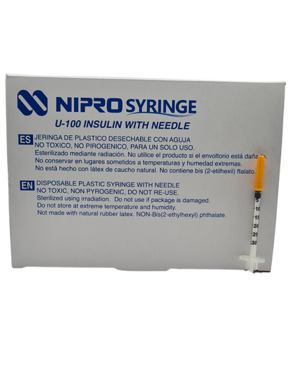 Jeringa de Insulina desechable 0.3 ML NIPRO 31Gx28mm