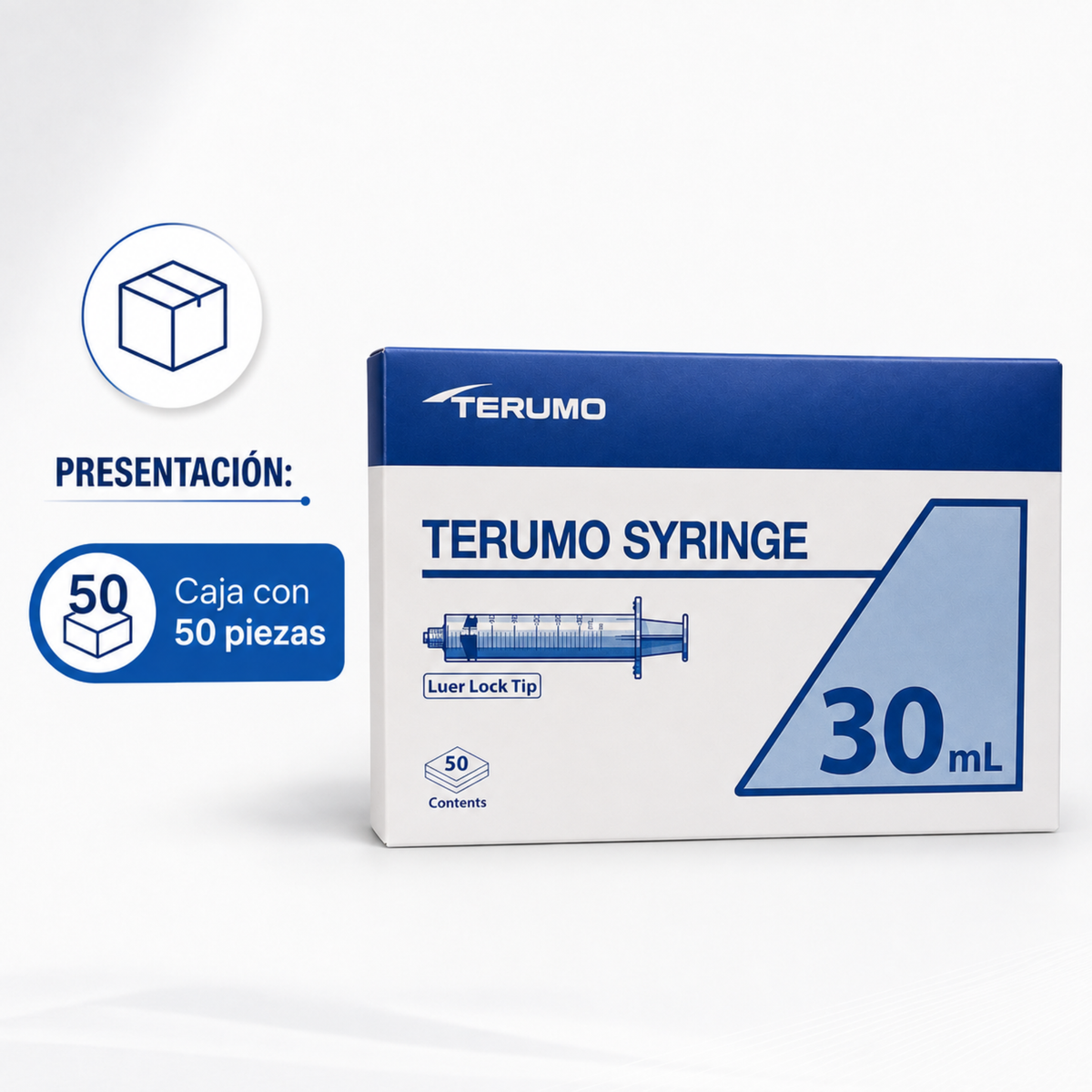 Jeringa Terumo sin Aguja Luer Lock – 30 mL y 60 mL