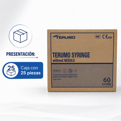 Jeringa Terumo sin Aguja Luer Lock – 30 mL y 60 mL